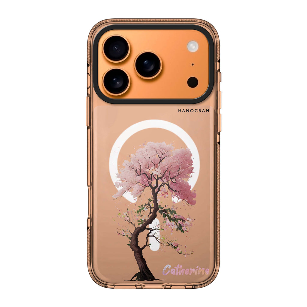 Cherry tree personalized name cherry tree floral fruit iPhone 17 Pro Max ultra clear case
