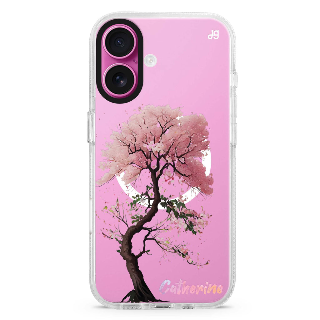 Cherry tree MagSafe Compatible iPhone 16 Ultra Clear Case - Personalized and Stylish Protection