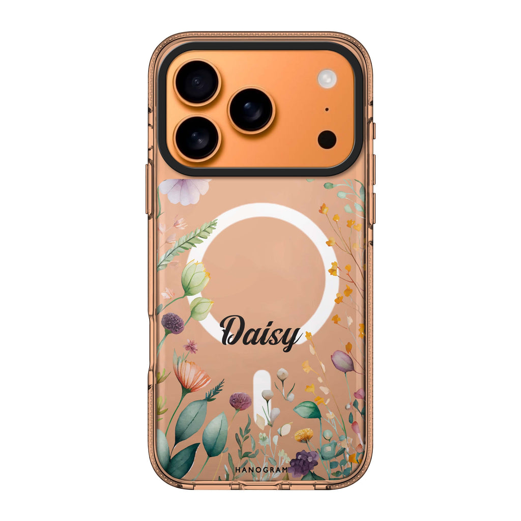 Beautiful Garden personalized name floral nature spring iPhone 17 Pro Max ultra clear case