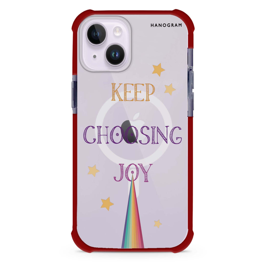Keep choosing joy iPhone 15 Plus MagSafe Compatible Ultra Shockproof Case