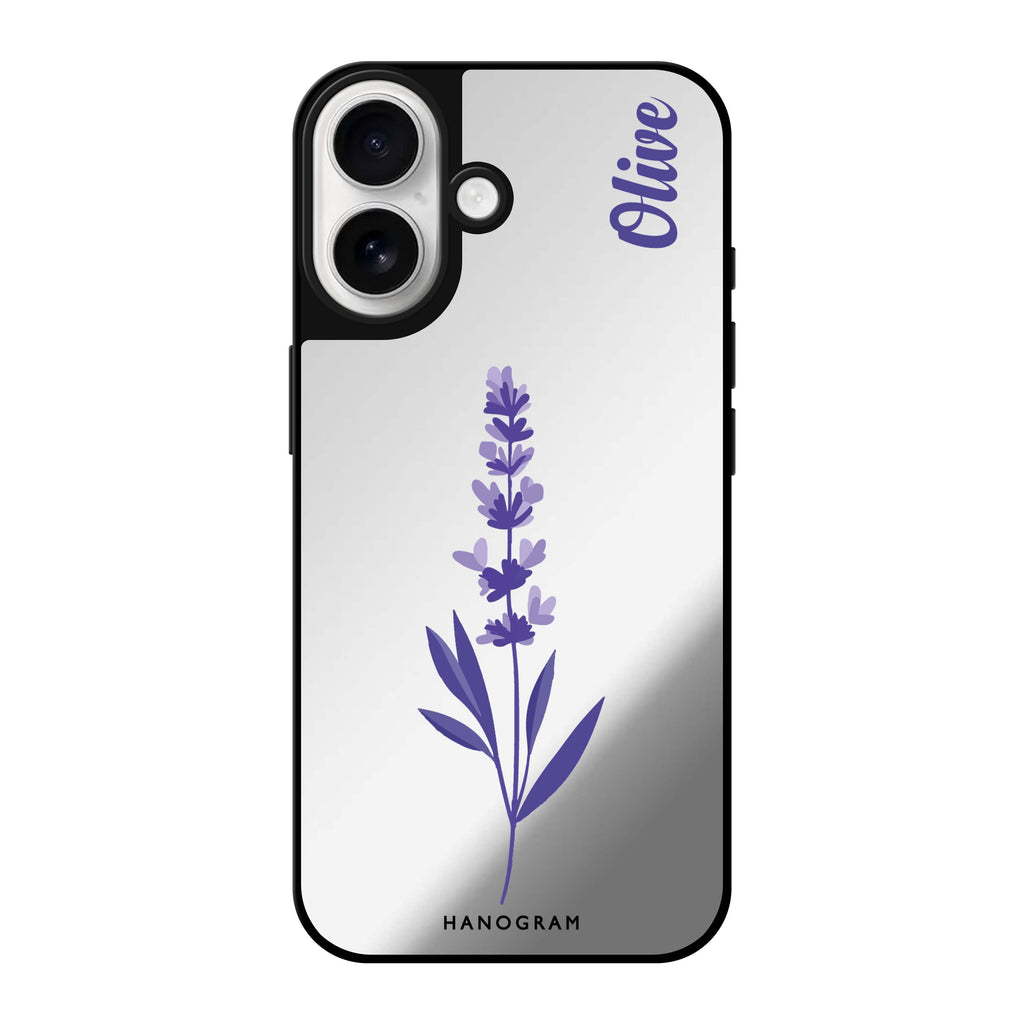 Reflective iPhone 16 Mirror Case –Lavender Form iPhone Design