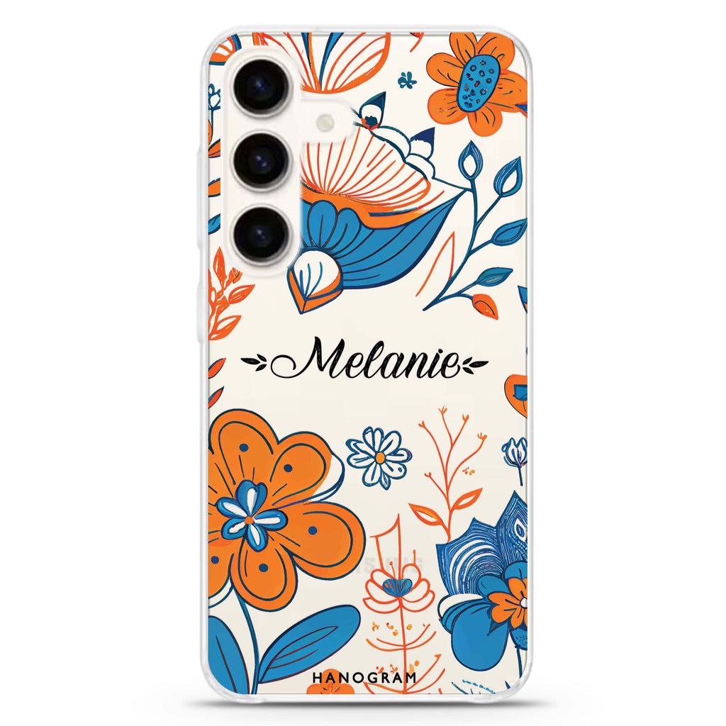Floral Pattern Samsung Galaxy Ultra Clear Case