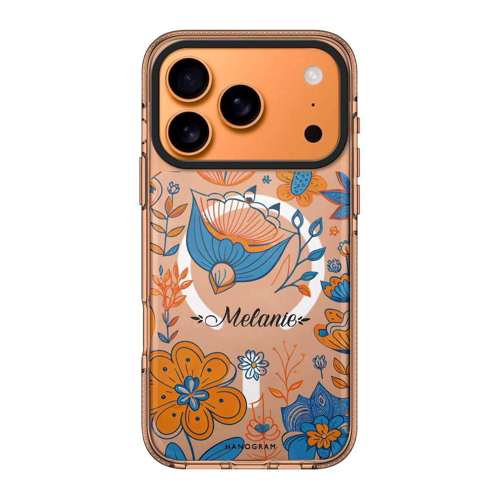 Floral Pattern Style 4 personalized name flower floral pattern spring iPhone 17 Pro Max ultra clear case
