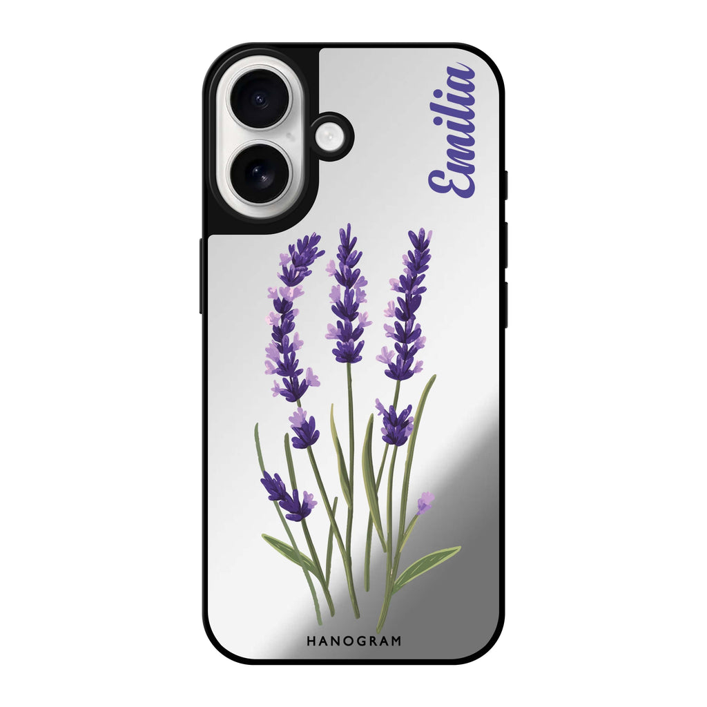 Reflective iPhone 16 Mirror Case –Lavender Palette iPhone Design