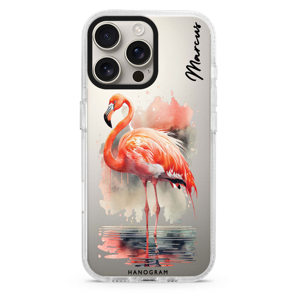 Flamingo in water iPhone 16 Pro & 16 Pro Max Case - Personalized and Stylish Protection