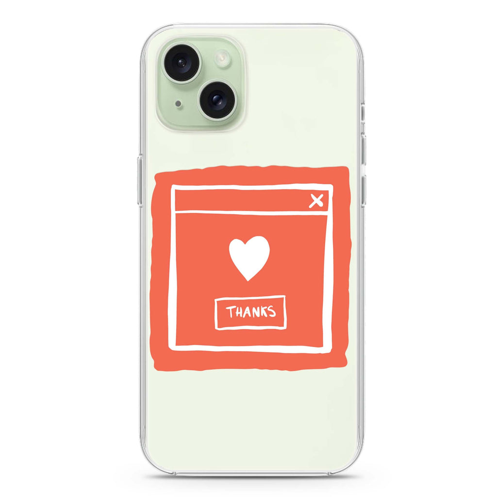 Sweet THANKS iPhone Ultra Clear Case