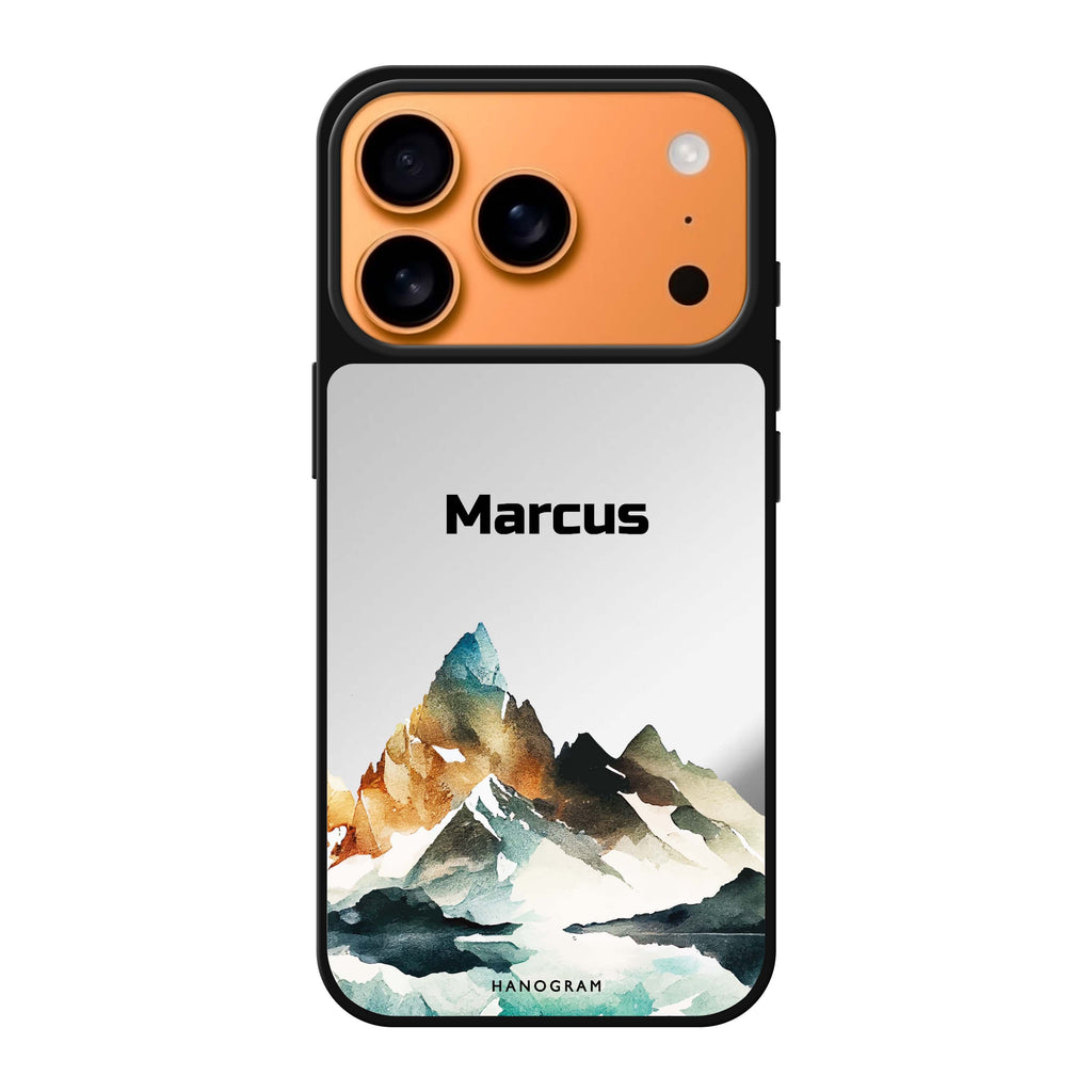 Hills personalized name nature iPhone 17 Pro Max mirror case