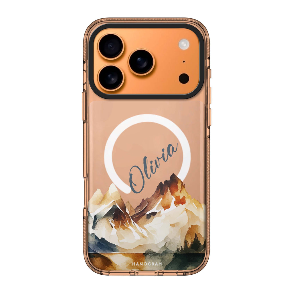 Hills Drawing personalized name nature iPhone 17 Pro Max ultra clear case