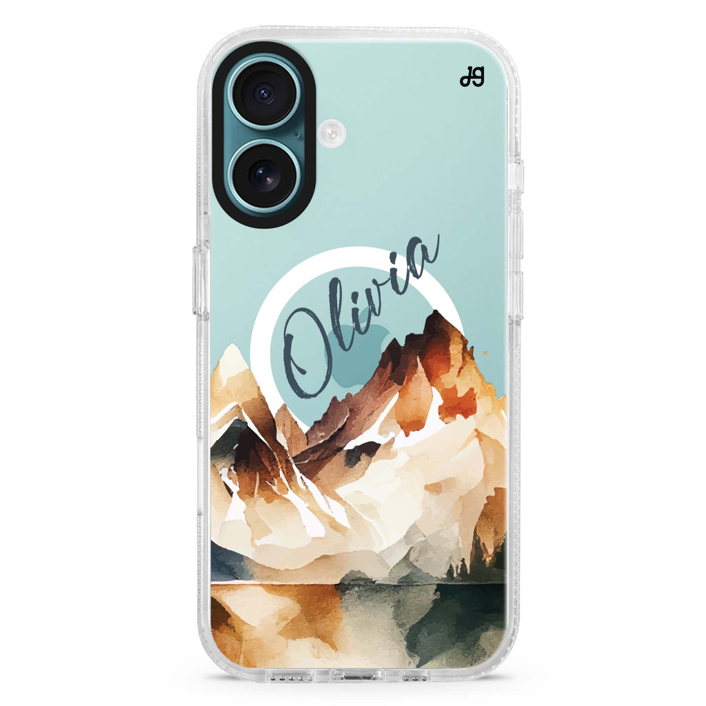 Hills Drawing MagSafe Compatible iPhone 16 Ultra Clear Case - Personalized and Stylish Protection