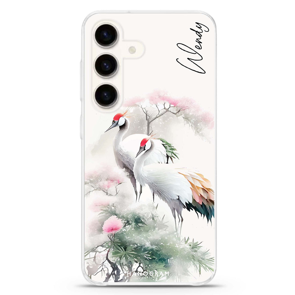 Pines & cranes Samsung Galaxy Ultra Clear Case