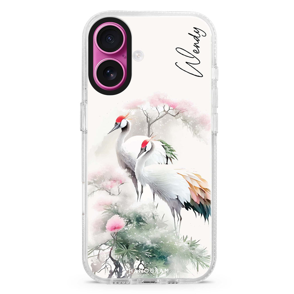 Pines & cranes MagSafe Compatible iPhone 16 Ultra Clear Case - Personalized and Stylish Protection