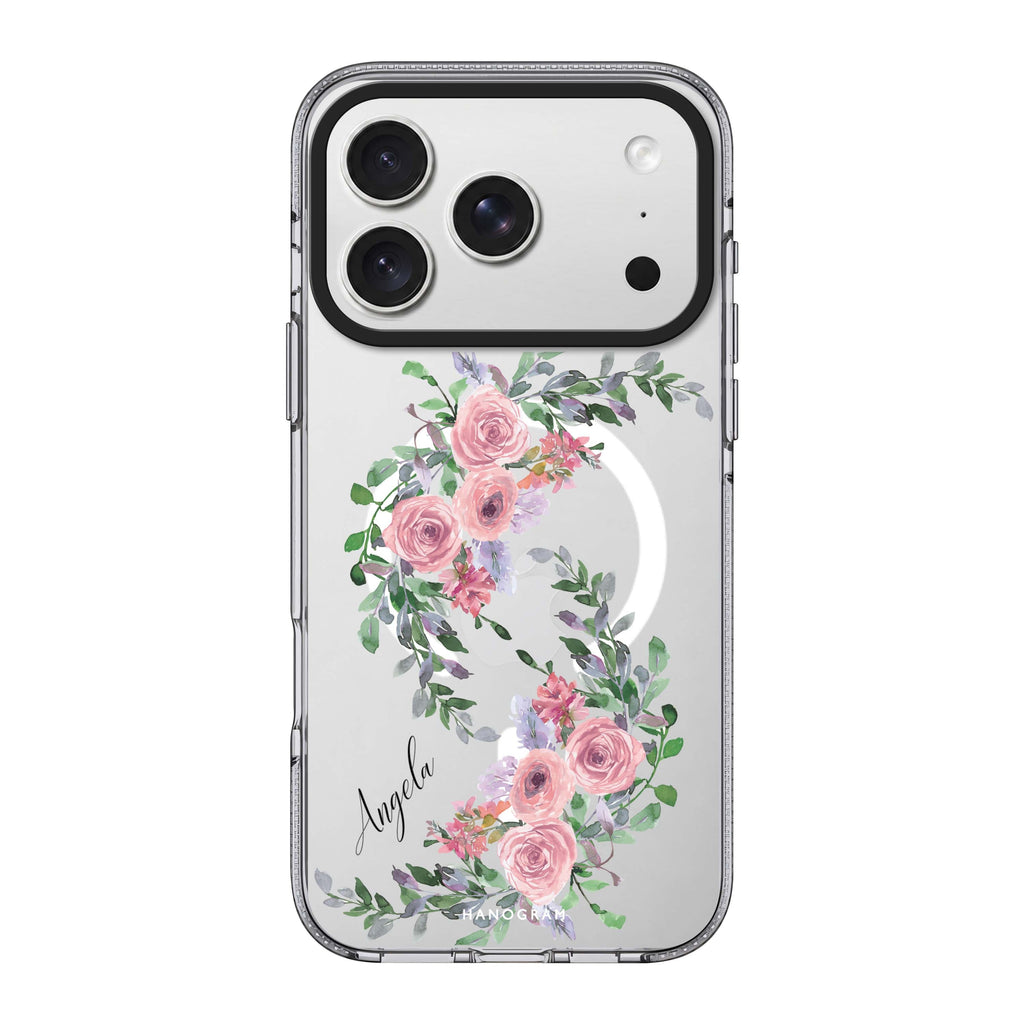 Lucy Watercolor Rose Ultra Clear Case