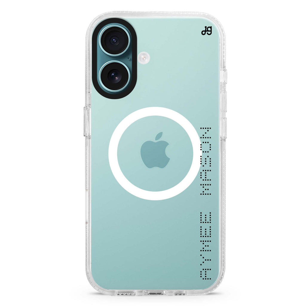 Digital Name MagSafe Compatible iPhone 16 Ultra Clear Case - Personalized and Stylish Protection