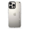 Digital Name custom name iPhone 16/15/14 Pro Max & Pro ultra clear case typography design, front product view
