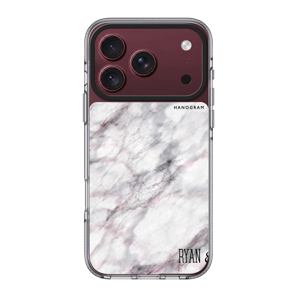 White Marble Ultra Clear Case