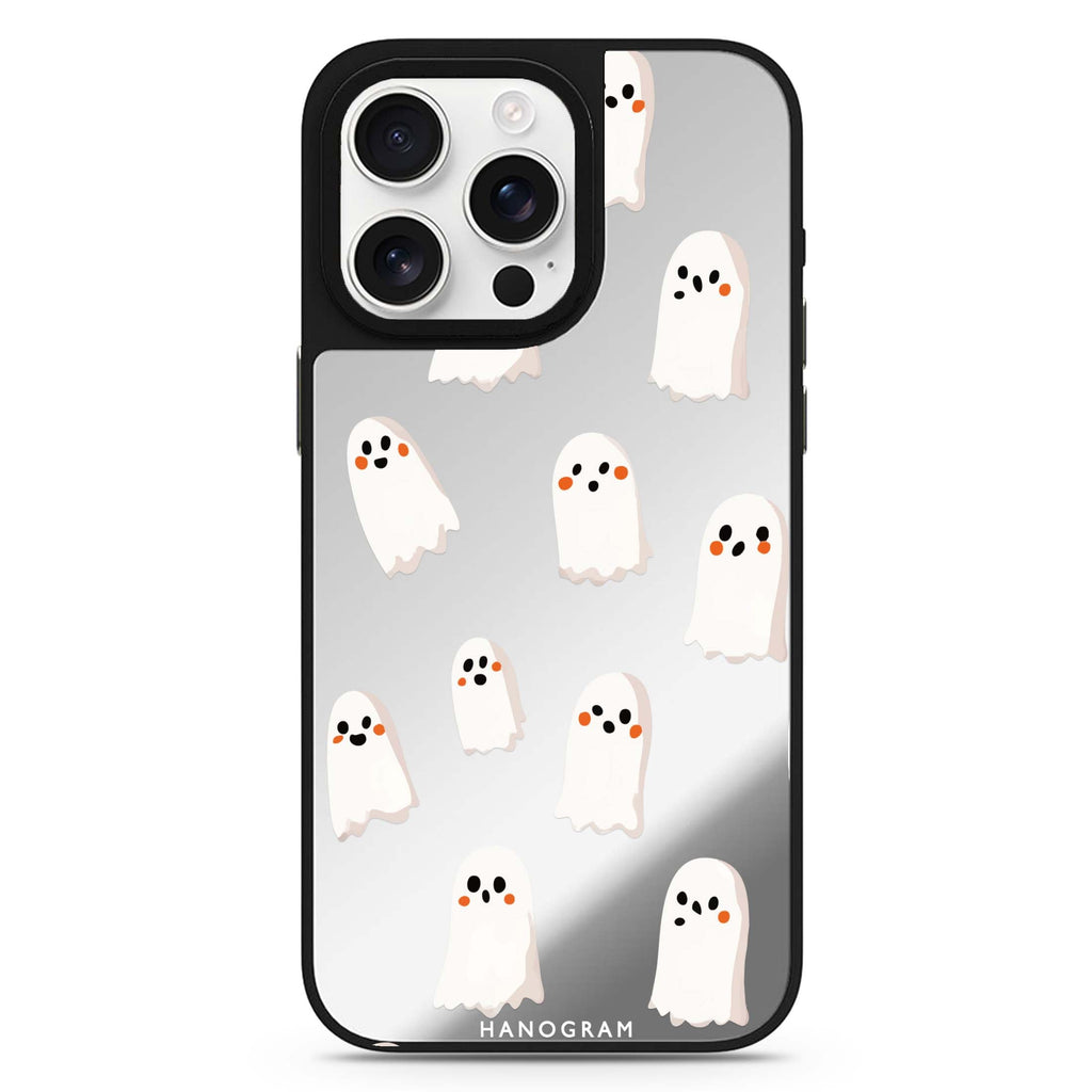 Midnight Ghosties MagSafe compatible mirror case for iPhone 16/15/14 Pro Max and Pro, main view