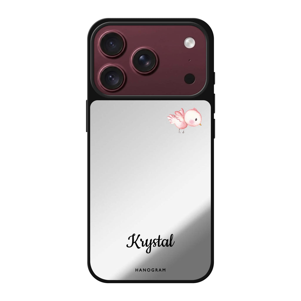 Bird of the Soul personalized name bird animal iPhone 18 Pro Max mirror case