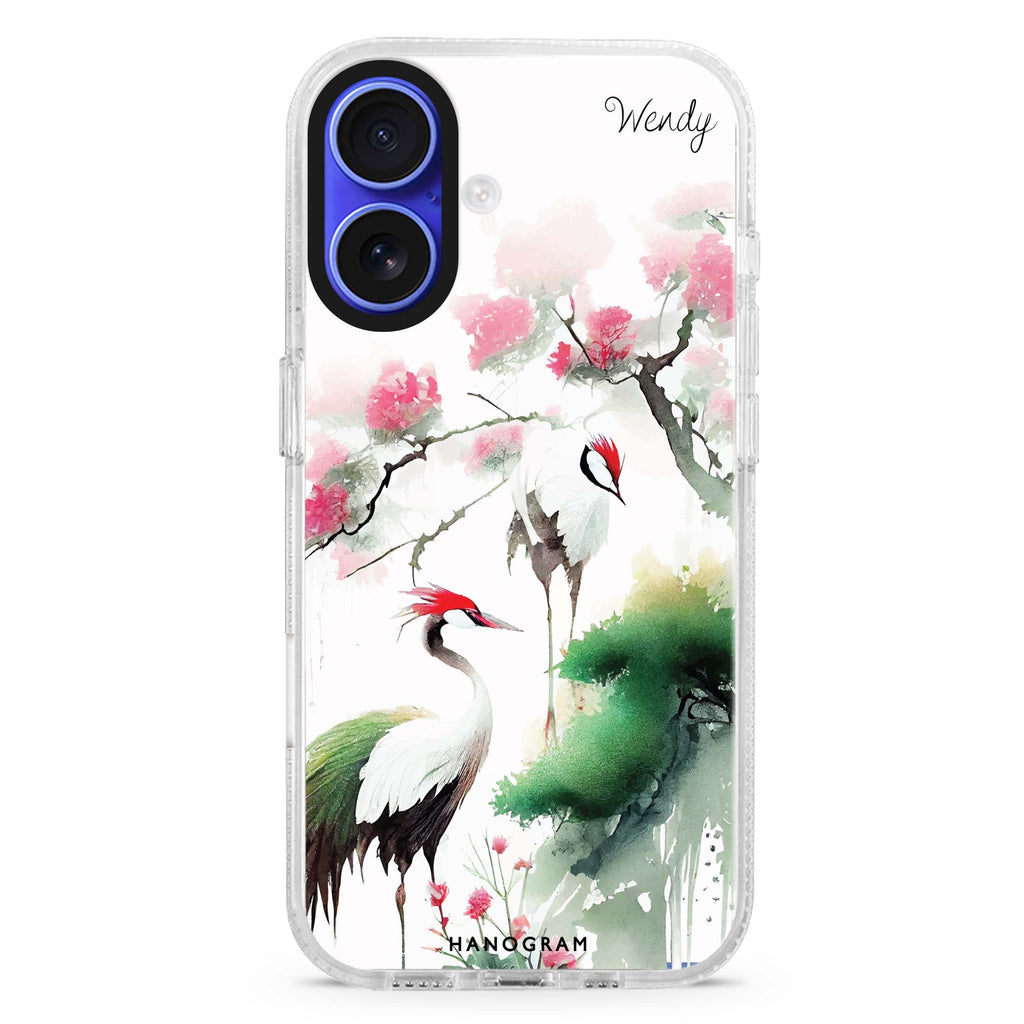 Pines & cranes MagSafe Compatible iPhone 16 Ultra Clear Case - Personalized and Stylish Protection