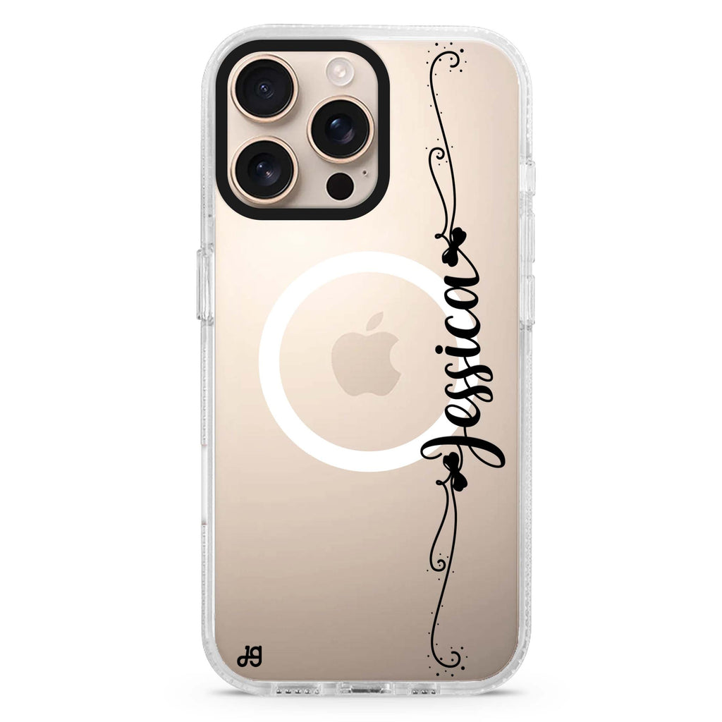 Beach Walkers MagSafe Compatible iPhone 16 Pro Ultra Clear Case - Personalized and Stylish Protection