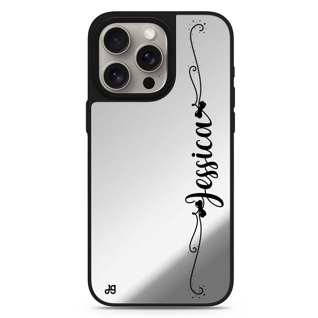Custom #2 personalized name MagSafe mirror case for iPhone 16/15/14 Pro Max and Pro, main view