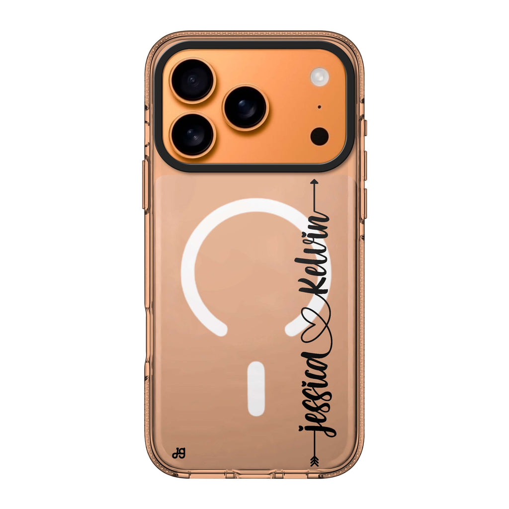 Custom Style 4 personalized name graphic iPhone 17 Pro Max ultra clear case