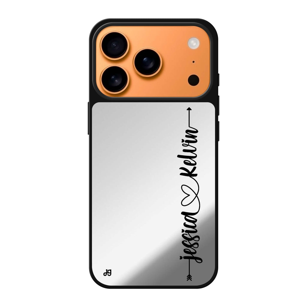 Custom #2 personalized name iPhone 17 Pro Max mirror case