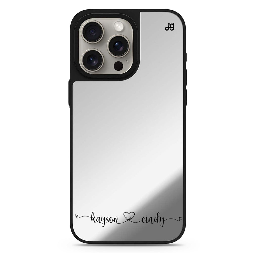 Custom #6 personalized name MagSafe mirror case for iPhone 16/15/14 Pro Max and Pro, main view