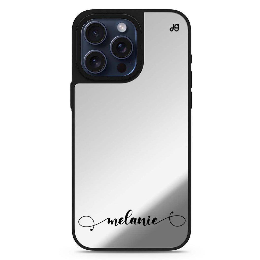 Custom #1 personalized name MagSafe mirror case for iPhone 16/15/14 Pro Max and Pro, main view
