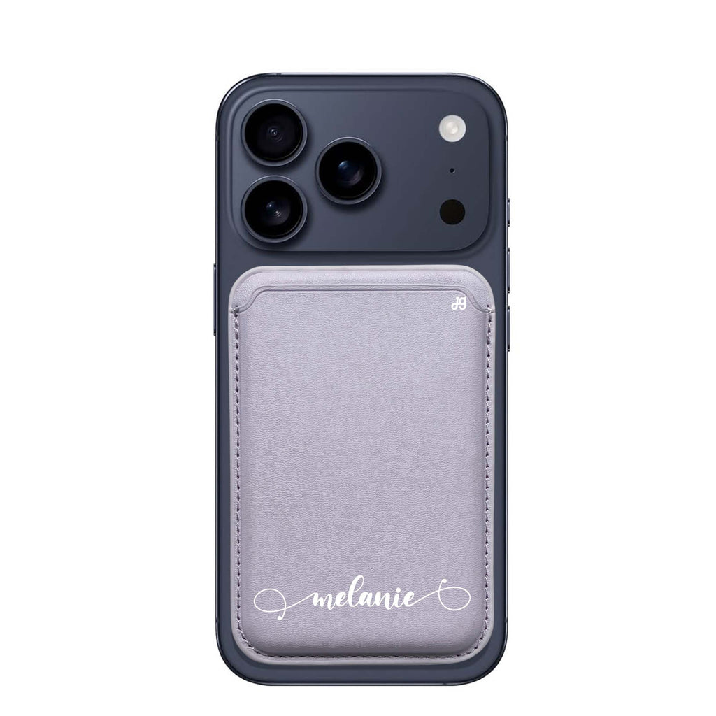 Custom custom name MagSafe wallet for iPhone, personalized magnetic card holder, main view