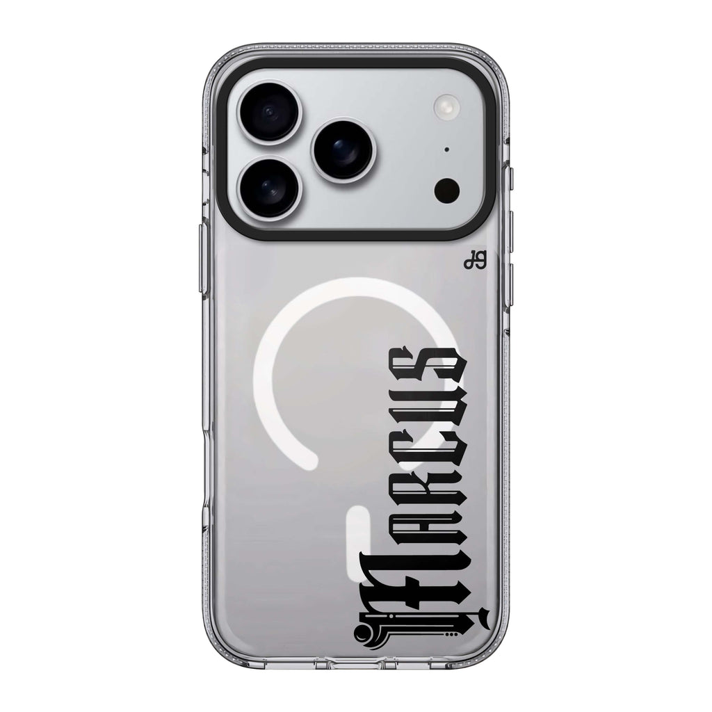 Custom Style 5 personalized name graphic iPhone 17 Pro Max ultra clear case