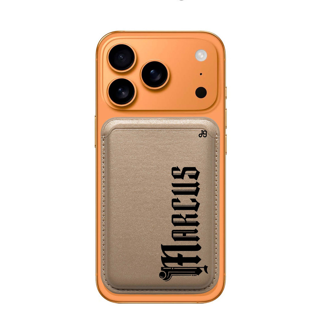 Custom custom name MagSafe wallet for iPhone, personalized magnetic card holder, main view