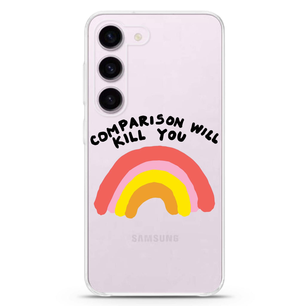 No Comparison ultra-clear case for Samsung Galaxy S23/S22, front view
