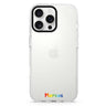 5 custom name iPhone 16/15/14 Pro Max & Pro ultra clear case typography design, front product view