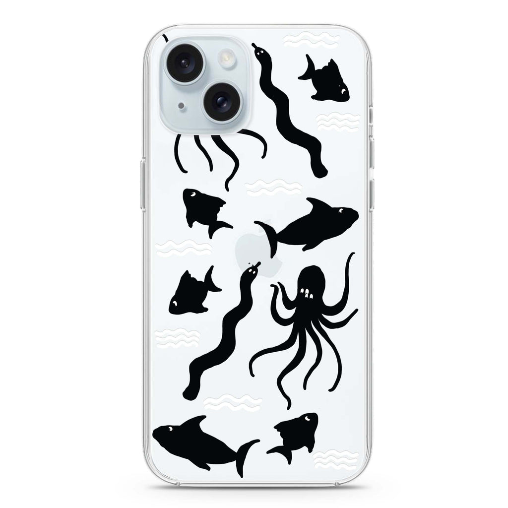 Water, Ocean and Sea Animals iPhone 15 plus Ultra Clear Case