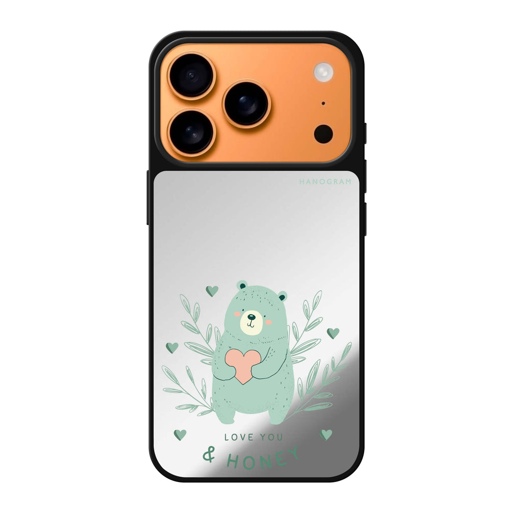 Honey Bear bear animal iPhone 17 Pro Max mirror case