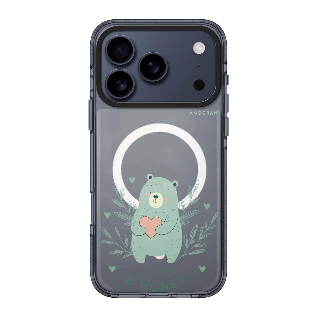 Honey Bear bear animal iPhone 17 Pro Max ultra clear case