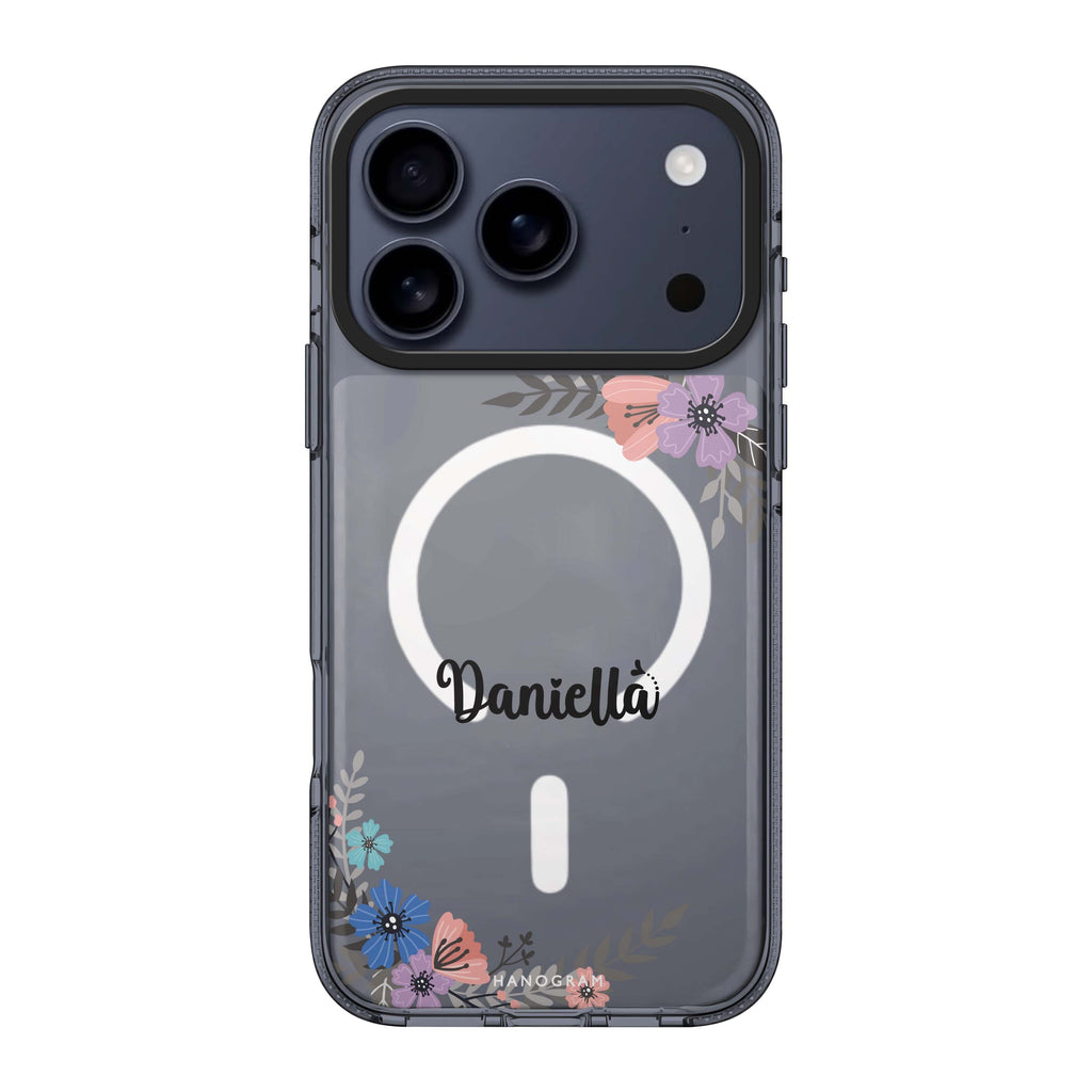 Blossom Bliss personalized name flower floral spring iPhone 17 Pro Max ultra clear case