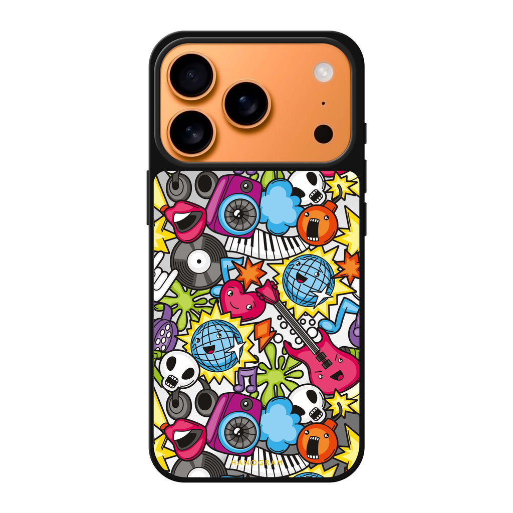 Music Time iPhone 17 Pro Max mirror case