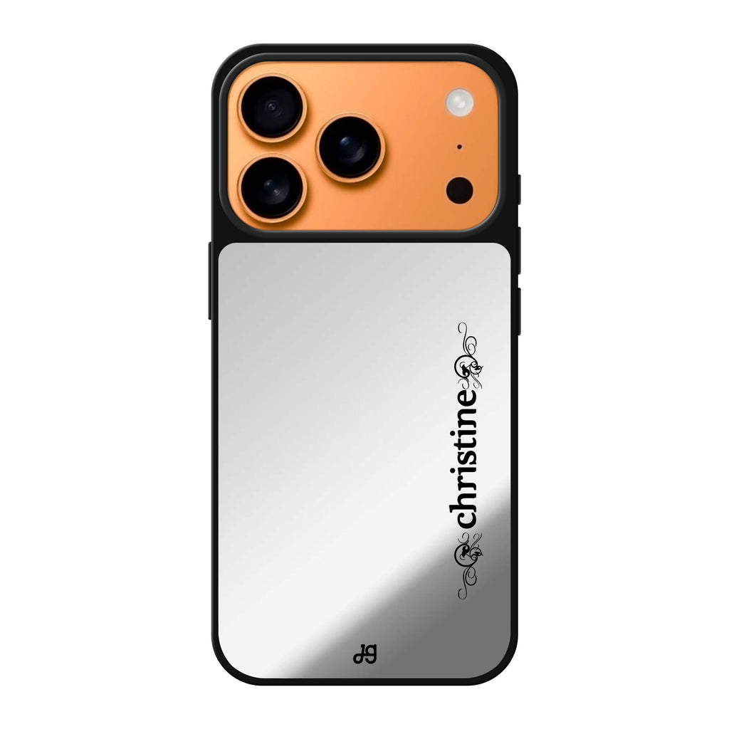 Grand Custom Name personalized name typography iPhone 17 Pro Max mirror case