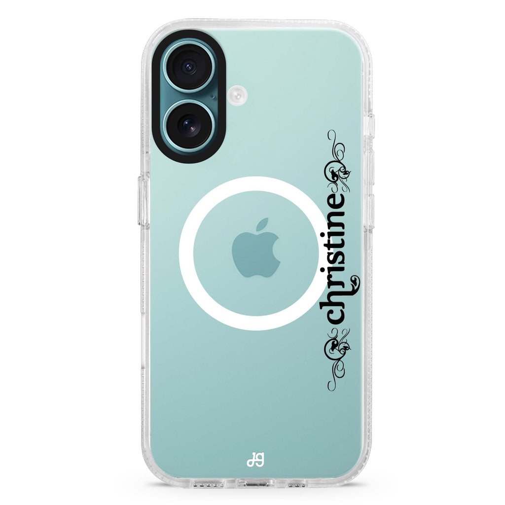 Grand Custom Name MagSafe Compatible iPhone 16 Ultra Clear Case - Personalized and Stylish Protection