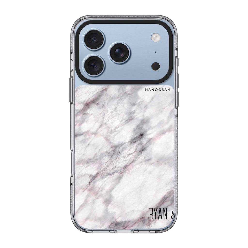 White Marble Ultra Clear Case