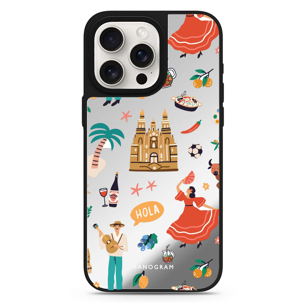 HOLA MagSafe compatible mirror case for iPhone 16/15/14 Pro Max and Pro, main view