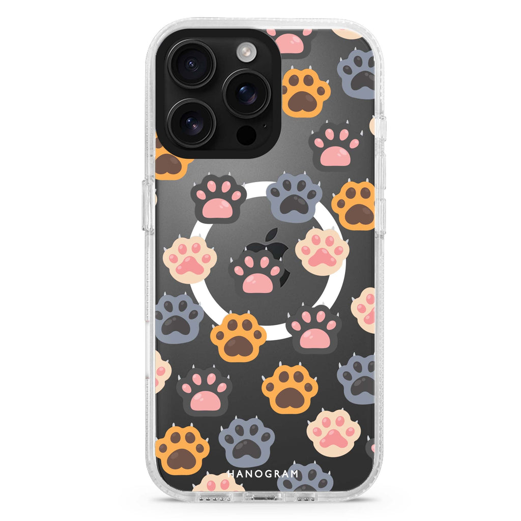 Abstract Doodles MagSafe Compatible iPhone 16 Pro Ultra Clear Case - Personalized and Stylish Protection