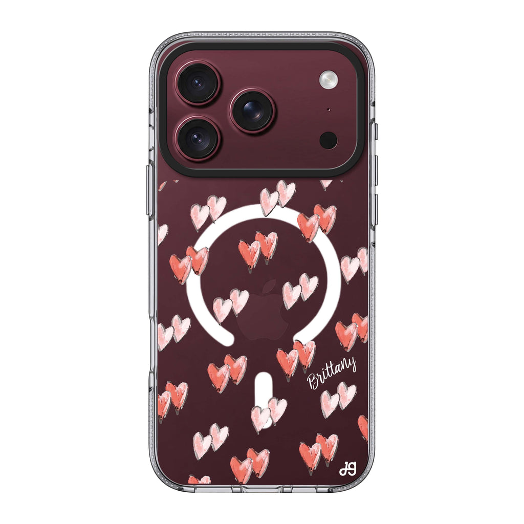 Double Heart Ultra Clear Case