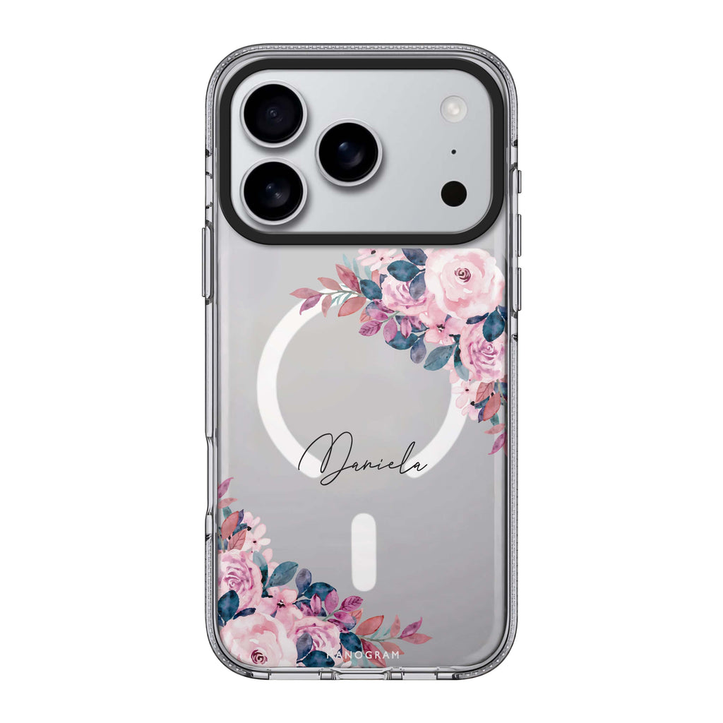 Blossom Breeze personalized name flower floral spring iPhone 17 Pro Max ultra clear case