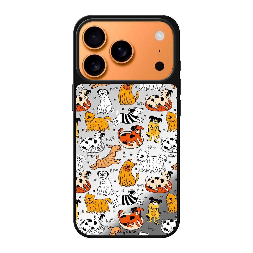 Furry Friends animal iPhone 17 Pro Max mirror case