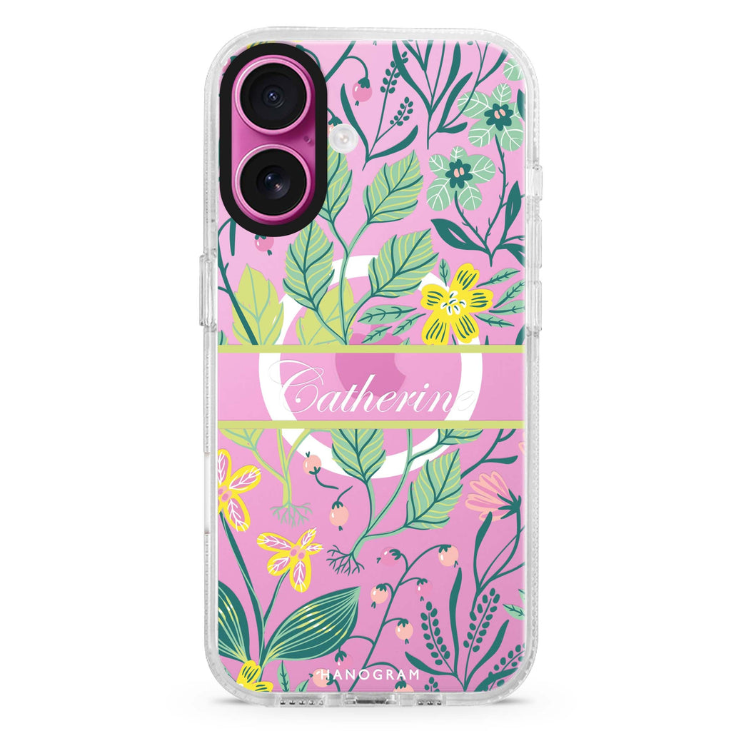 Fleur Fusion MagSafe Compatible iPhone 16 Ultra Clear Case - Personalized and Stylish Protection