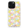 Meow Melodies iPhone 16/15/14 Pro Max & Pro ultra clear case cat illustration, front product view