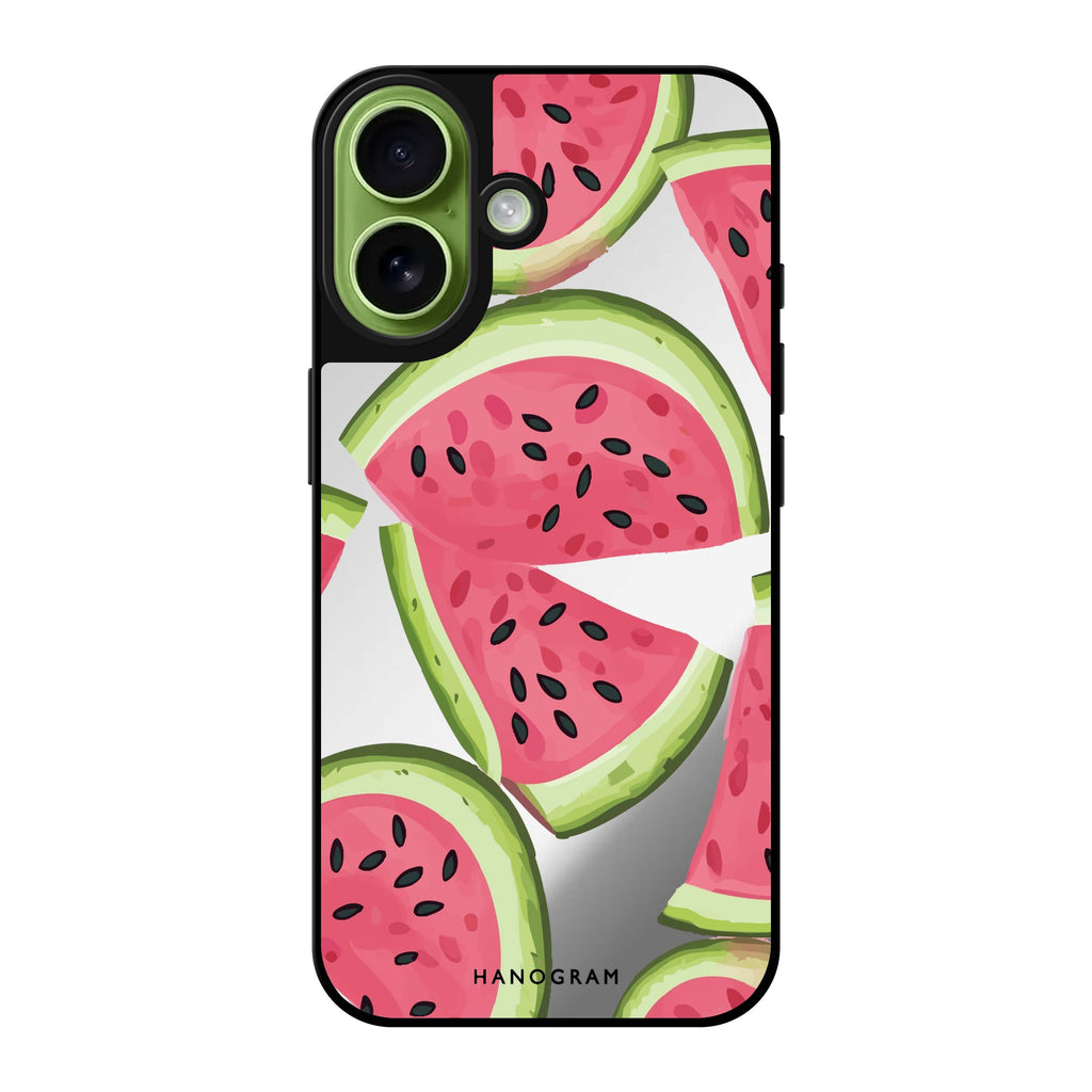 Reflective iPhone 16 Mirror Case –Melon Mood Design