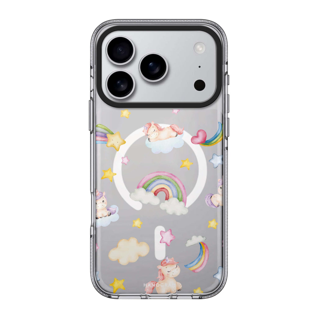 Magic Mane Marvels graphic whimsical iPhone 17 Pro Max ultra clear case